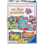 4 Puzzle in 1 - Amici dinosauri 2-3-4-5 Pezzi