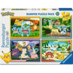 4 Puzzle da 100 Pezzi - Pokémon