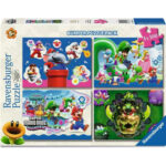 4 Puzzle da 100 Pezzi - Super Mario Wonder