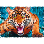 Puzzle da 600 Pezzi - Crazy Shapes: Faccia a Faccia con una Tigre - immagine 3