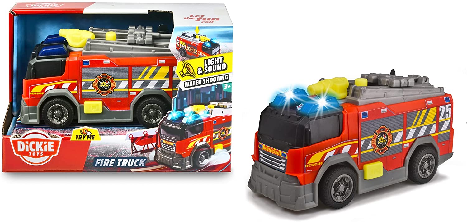 SBA203302028 Dickie - Camion Pompieri cm 15 con Luci e Suoni - immagine 1