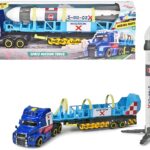 Dickie - Space mission Truck  cm. 41 con parti apribili, luci e suoni, incluso razzo spaziale