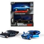 Fast & Furious - Twin Pack 1:32 1969 Chevrolet Camaro & 1968 Dodge Charger Wide Body (F9)