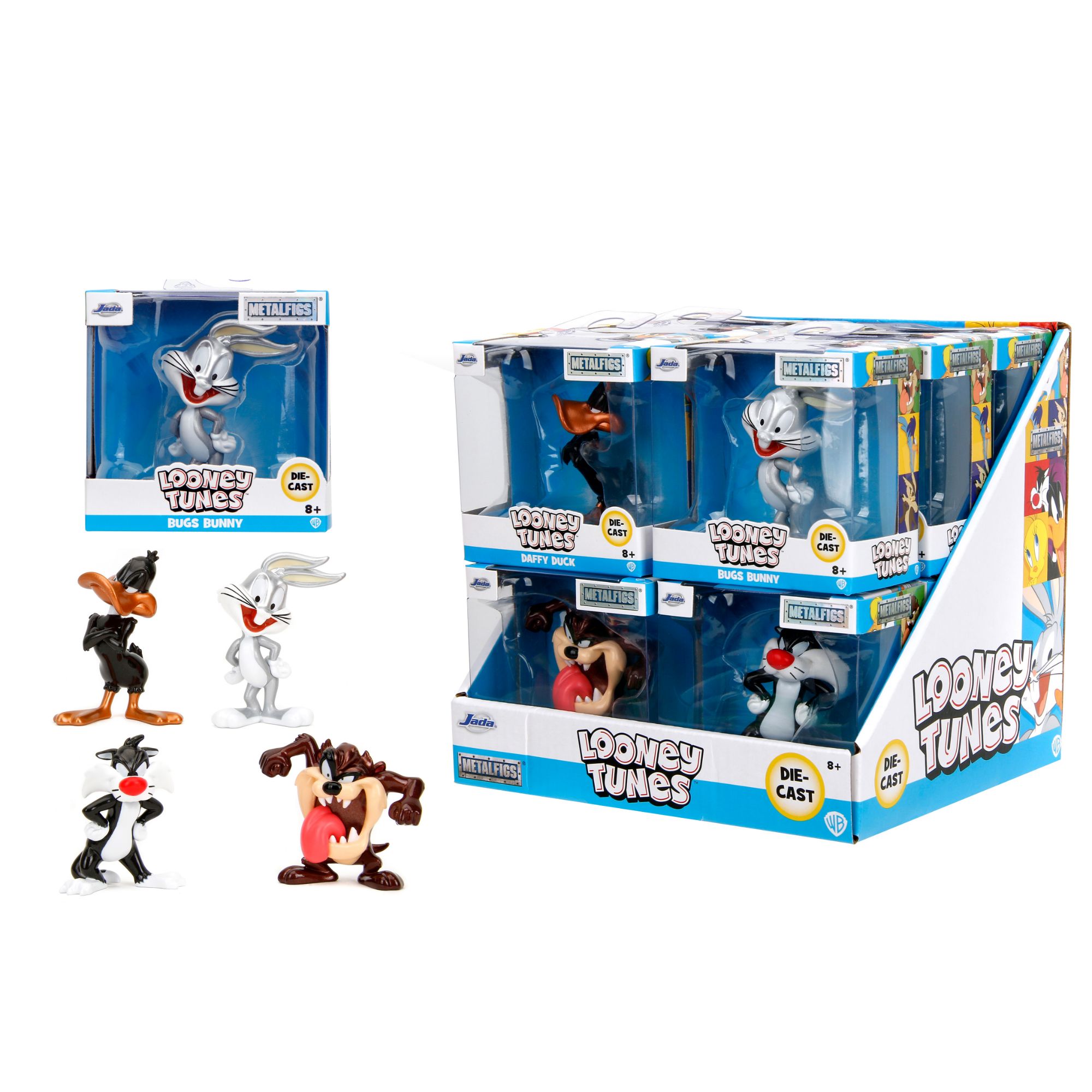 SBA253251042 Looney Tunes Personaggi cm. 6,5, 4 asst. Il display contiene 3 Bugs Bunny, 3 Daffy Duck, 3 Gatto Silvestro e 3 Diavolo della Tasmania - immagine 1