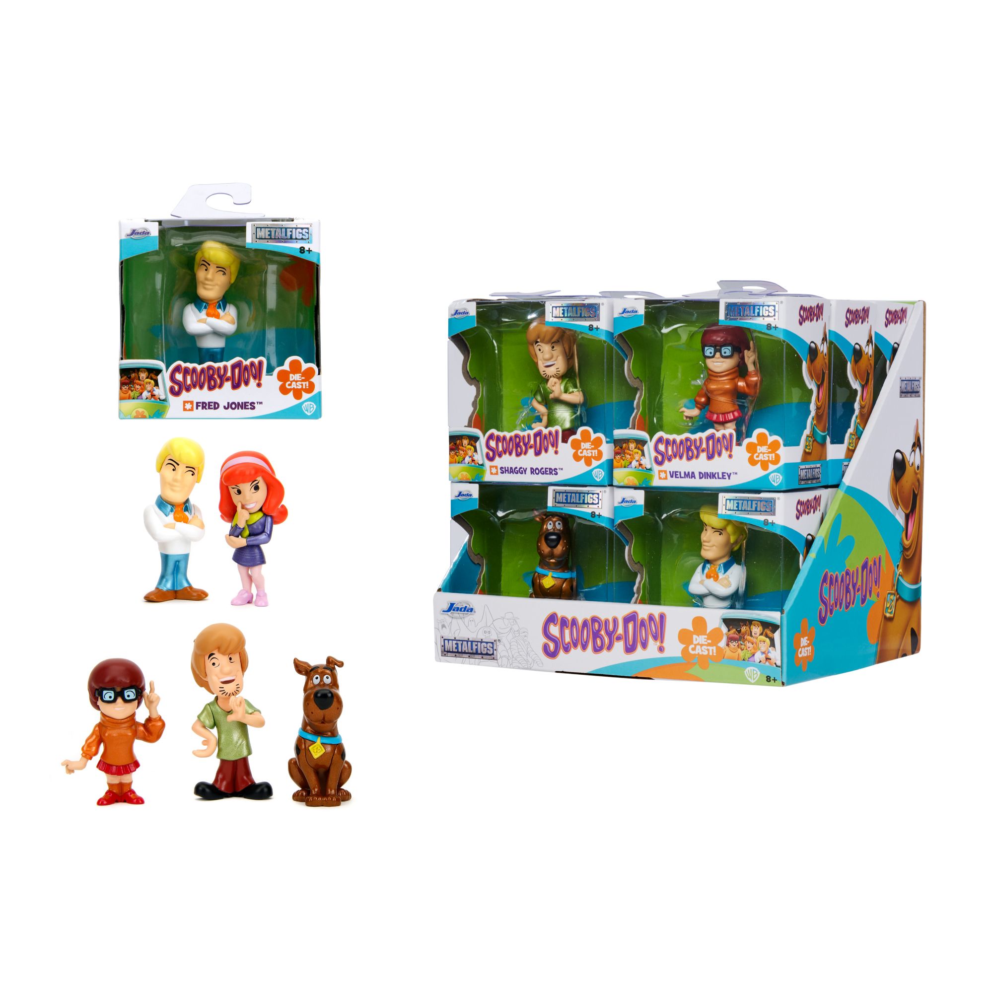 SBA253251043 Scooby Doo Personaggi cm. 6,5, 5 asst. Il display contiene 3 Scooby, 3 Shaggy, 2 Fred, 2 Daphne, 2 Velma - immagine 1