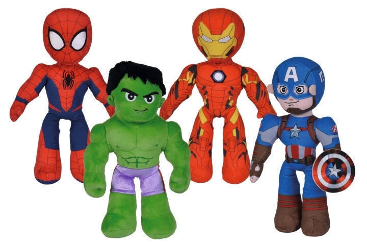 SBA6315875790 Personaggi posable body cm.25 | 1 modello assortito casualmente (Assortimento composta da: Capitan America, Iron Man, Spider Man, Hulk) - immagine 1