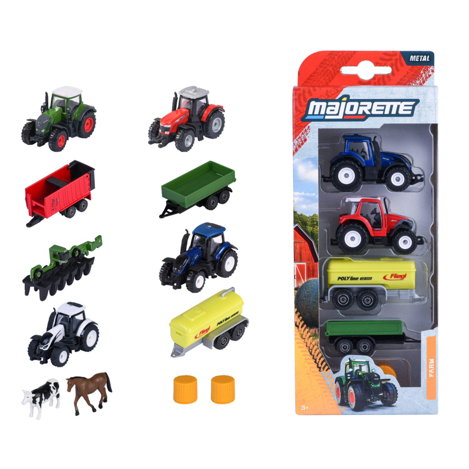 SBA8503004000 Majorette - Farm Veicoli Set 5 pezzi, 2-asst. - immagine 1