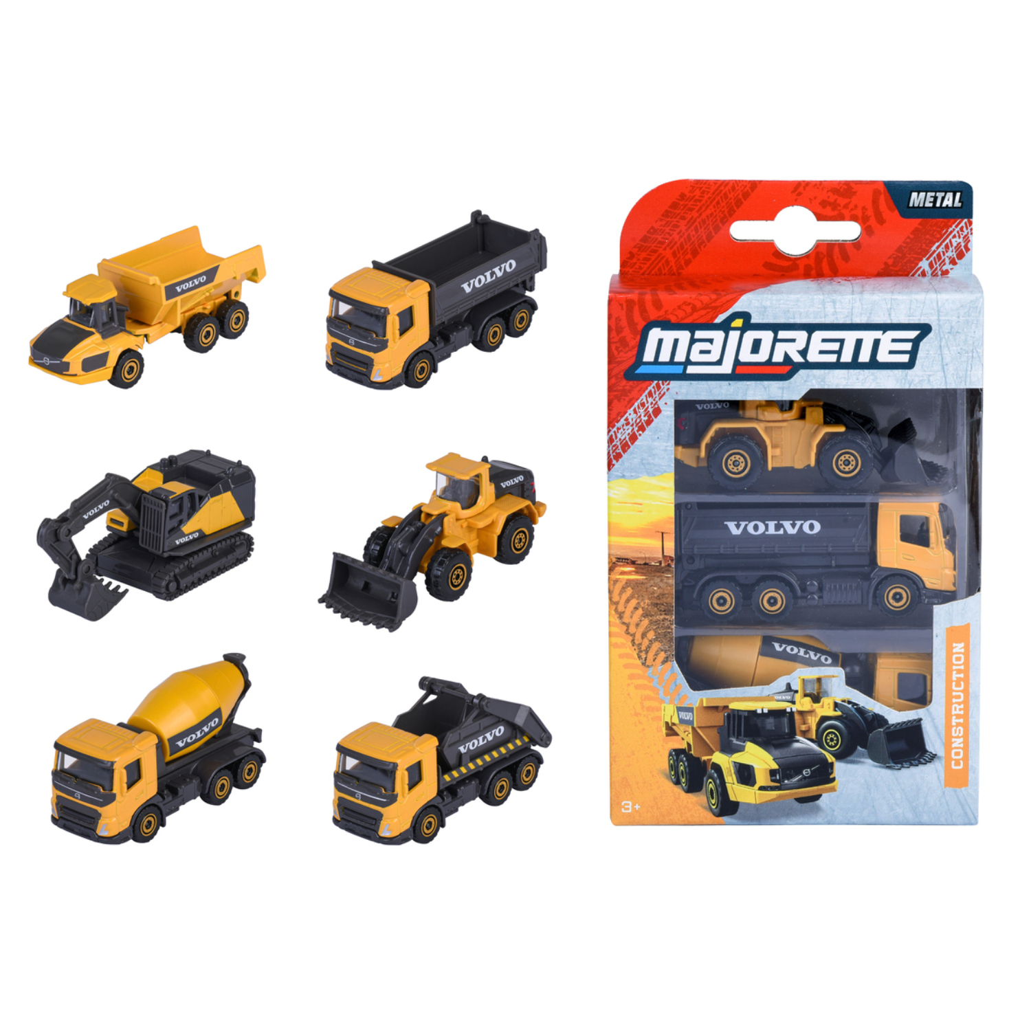 SBA8503104000 Majorette - Volvo Construction Set 3 pezzi, 2-asst. - immagine 1