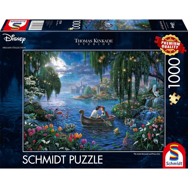 SMT57370 Puzzle da 1000 Pezzi - Thomas Kinkade: La Sirenetta e il Principe Eric - immagine 1