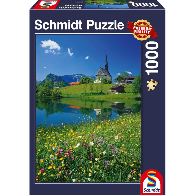 SMT57391 Puzzle da 1000 Pezzi - Inzell, Einsiedlhof e la Chiesa di San Nicola - immagine 1
