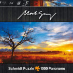Puzzle da 1000 Pezzi Panorama - Mark Gray: Desert Oak al Tramonto, Australia