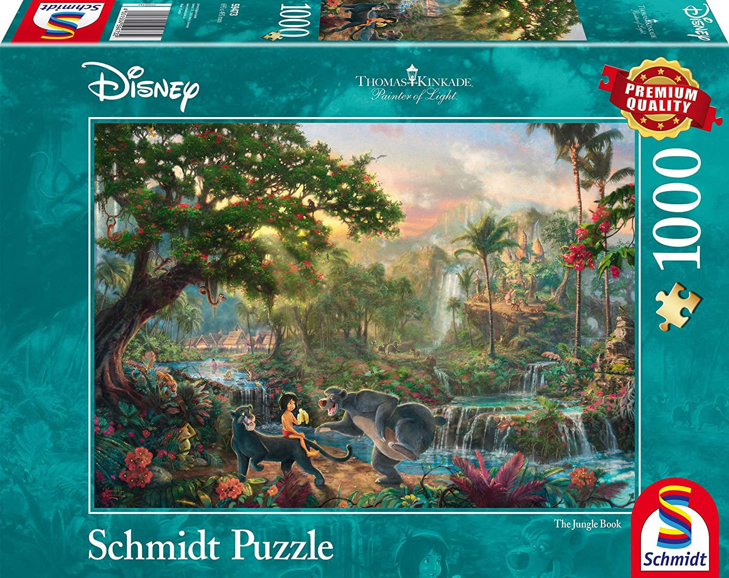 SMT59473 Puzzle da 1000 Pezzi - Thomas Kinkade: Il Libro della Giungla - immagine 1
