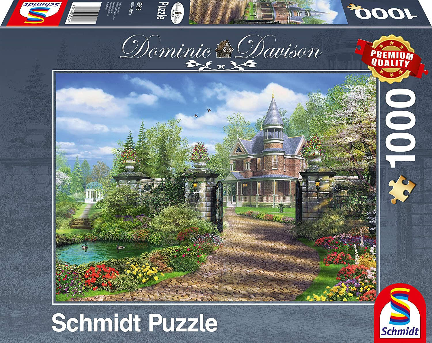 SMT59618 Puzzle da 1000 Pezzi - Dominic Davison: Casa Oltre il Cancello - immagine 1