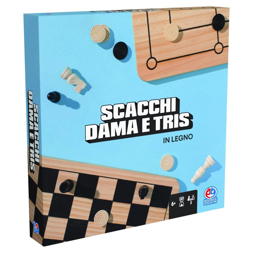 SPM6066796 EG Classici - Dama & Scacchi, Tris in Legno - immagine 1