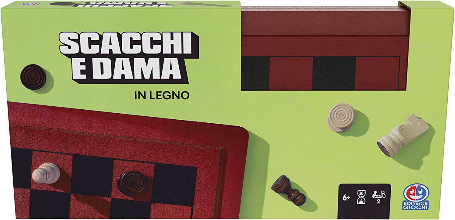 SPM6067705 EG Classici - Dama & Scacchi in Legno Deluxe - immagine 1