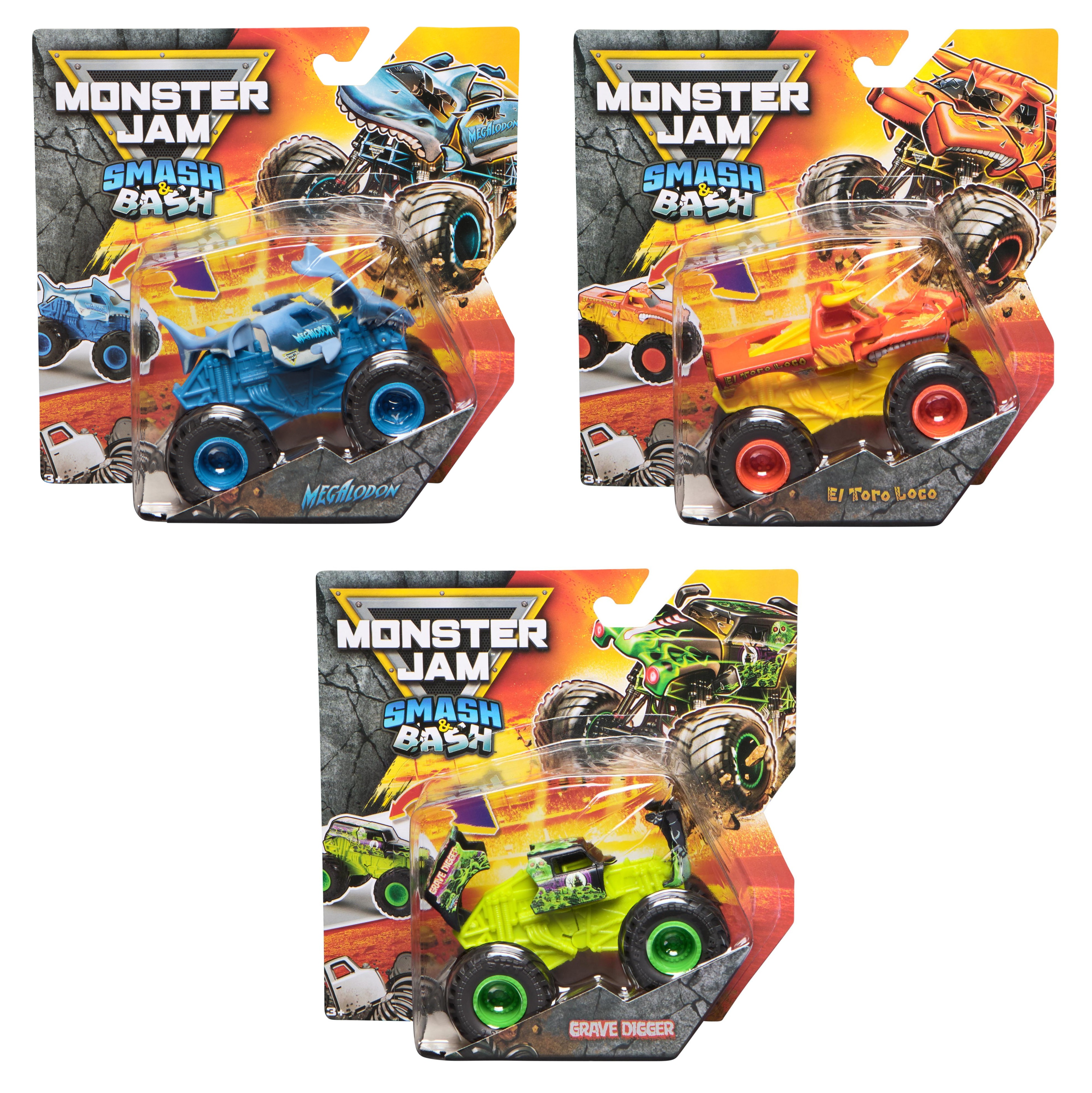 SPM6072396 Monster Jam - Veicoli 1 Pack - Smash & Bash Ass.to - immagine 1