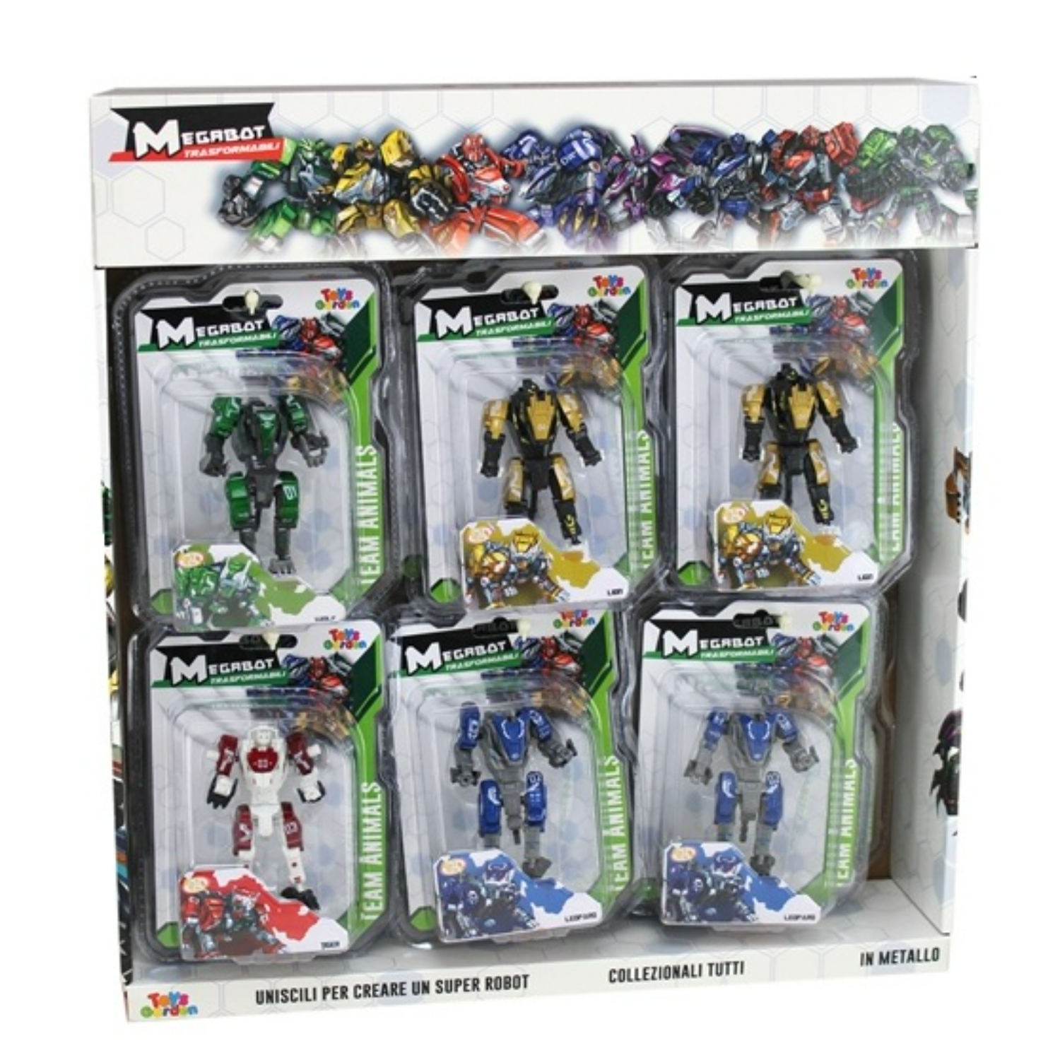 TGR28517 Megabot Diecast Animals Disp 12 pz - immagine 1