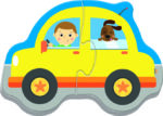 4 Puzzle in 1 Sagomato - Baby Classic: Trasporti - immagine 3