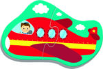 4 Puzzle in 1 Sagomato - Baby Classic: Trasporti - immagine 5