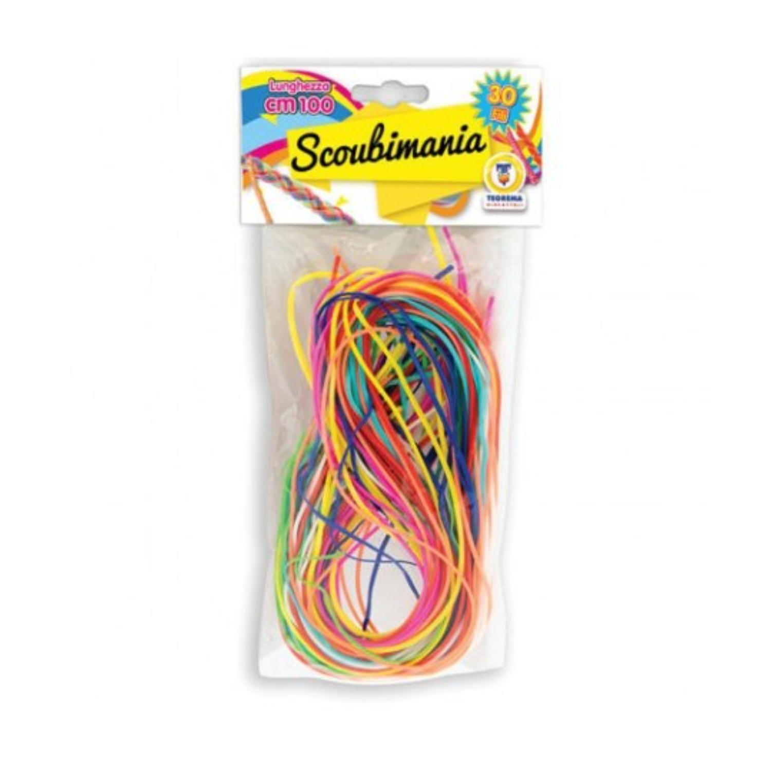 TRM52082 Teo's - Scoubidou Mania: Busta con 30 Fili 100 cm e 6 Colori - immagine 1