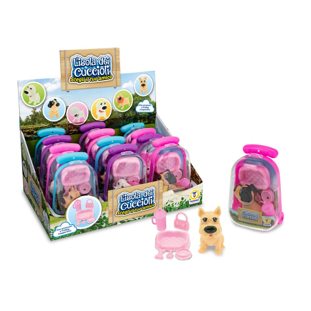 TRM68843 ISOLA DEI CUCCIOLI - TROLLEY LOVELY DOGS 5 MDL ASS - immagine 1