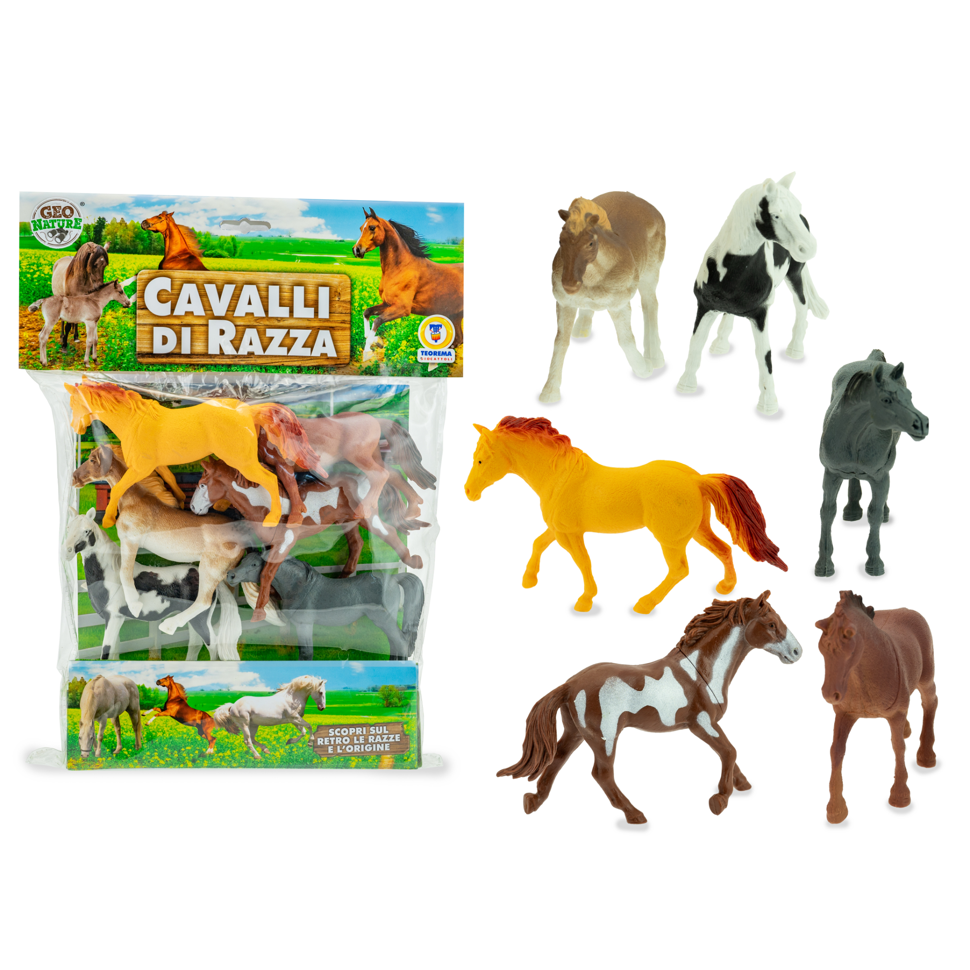 TRM80559 Geo Nature - Cavalli Del Mondo 6 Pz Ass.to - immagine 1