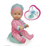 Bambola Bebe Bellissimo 30 cm Beve e Bagna con Biberon e Vasino - immagine 3
