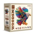 Puzzle da 250 Pezzi Sagomato in Legno - Bright Eagle