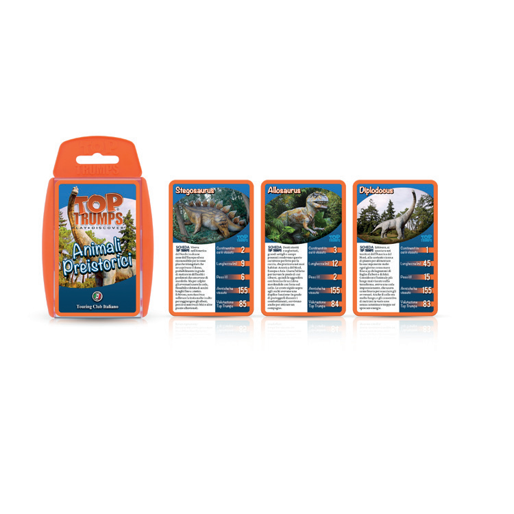 WNM02836-ITA-6 Top Trumps - Touring Club - Animali Preistorici - immagine 1