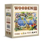 Puzzle da 1000 Pezzi in Legno - Animal Kingdom Map