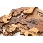 Puzzle da 114 Pezzi Sagomato in Legno - Mappa del Mondo: Choco World (S) - immagine 2