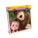 Puzzle da 9 Pezzi in Legno - Masha e Orso