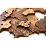 Puzzle da 114 Pezzi Sagomato in Legno - Mappa del Mondo: Choco World (S) - immagine 3