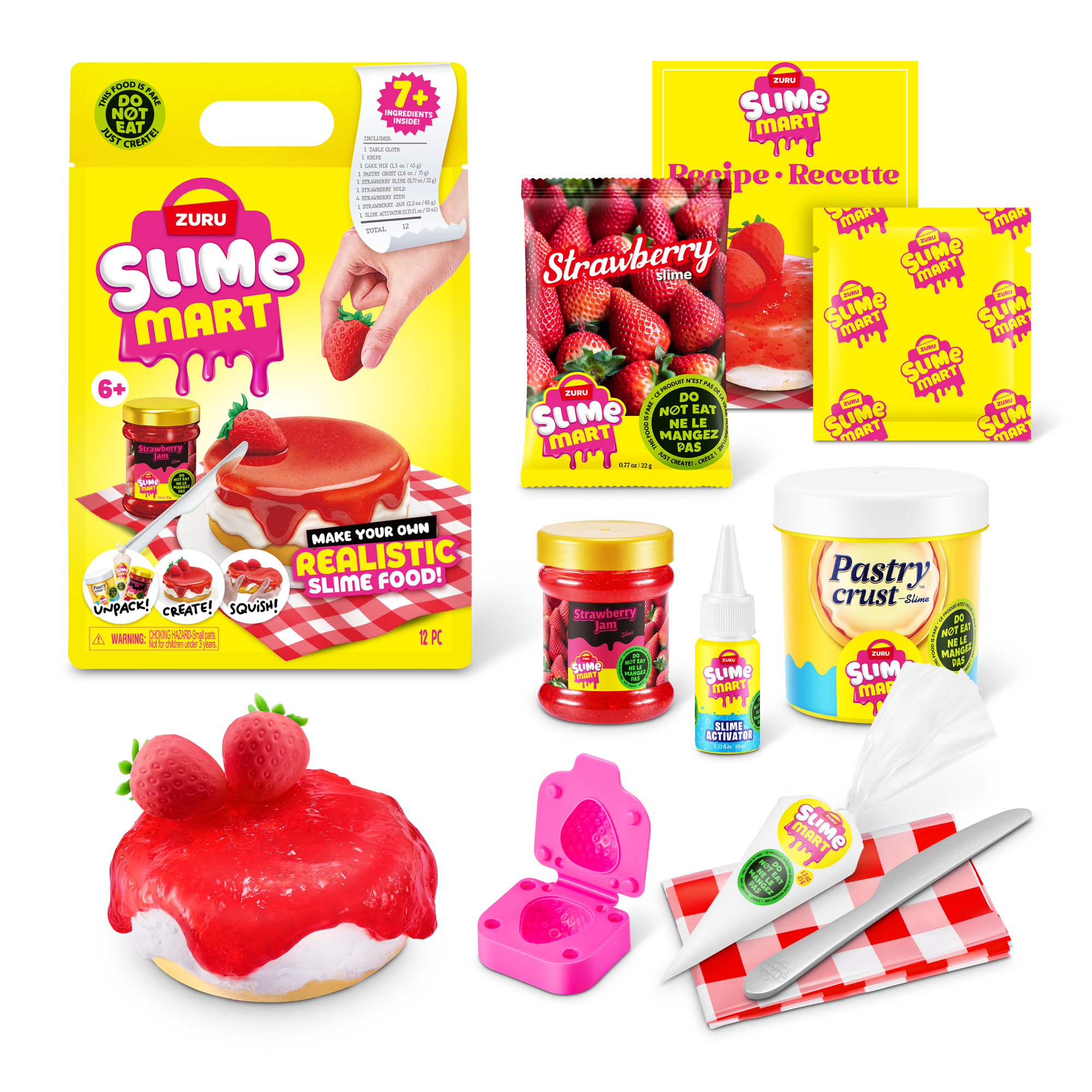 ZUR15901 Slime Mart - Piccola Borsa della Spesa - Dessert (Modello Assortito Casualmente) - immagine 1