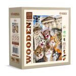 Puzzle da 200 Pezzi in Legno - Kittens in London