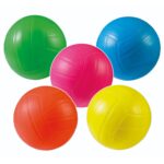 PALLA VOLLEY 14 CM 80 GR. 5 COLORI GONFIA