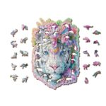 Puzzle da 250 Pezzi Sagomato in Legno - Mystic Tiger - immagine 4