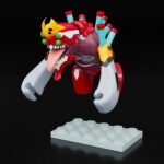 Rebuild of Evangelion Brickroid Mini Figure Evangelion Unit 02 Beast Form 2nd Phase (Type 1) 4 cm - immagine 4