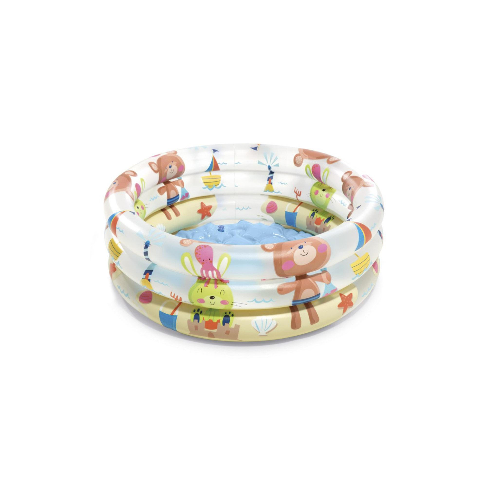 int57106np Piscina Baby Pool 3 Anelli 61X22 Cm I.12 - immagine 1