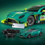 Hot Wheels Elite Mattel Brick Shop Building Set 1/16 '24 Aston Martin Vantage GT3 - immagine 3