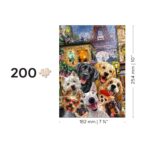Puzzle da 200 Pezzi in Legno - Puppies in Paris - immagine 4