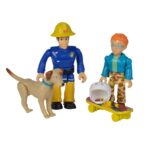 Set due personaggi articolati cm.7,5 con accessori e cucciolo - 4 asst - immagine 5