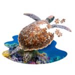 Puzzle da 100 Pezzi Sagomato - I Am Lil'  Sea Turtle - immagine 2