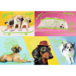 Puzzle da 1000 Pezzi - Neon Color Line: Far out Dogs - immagine 2
