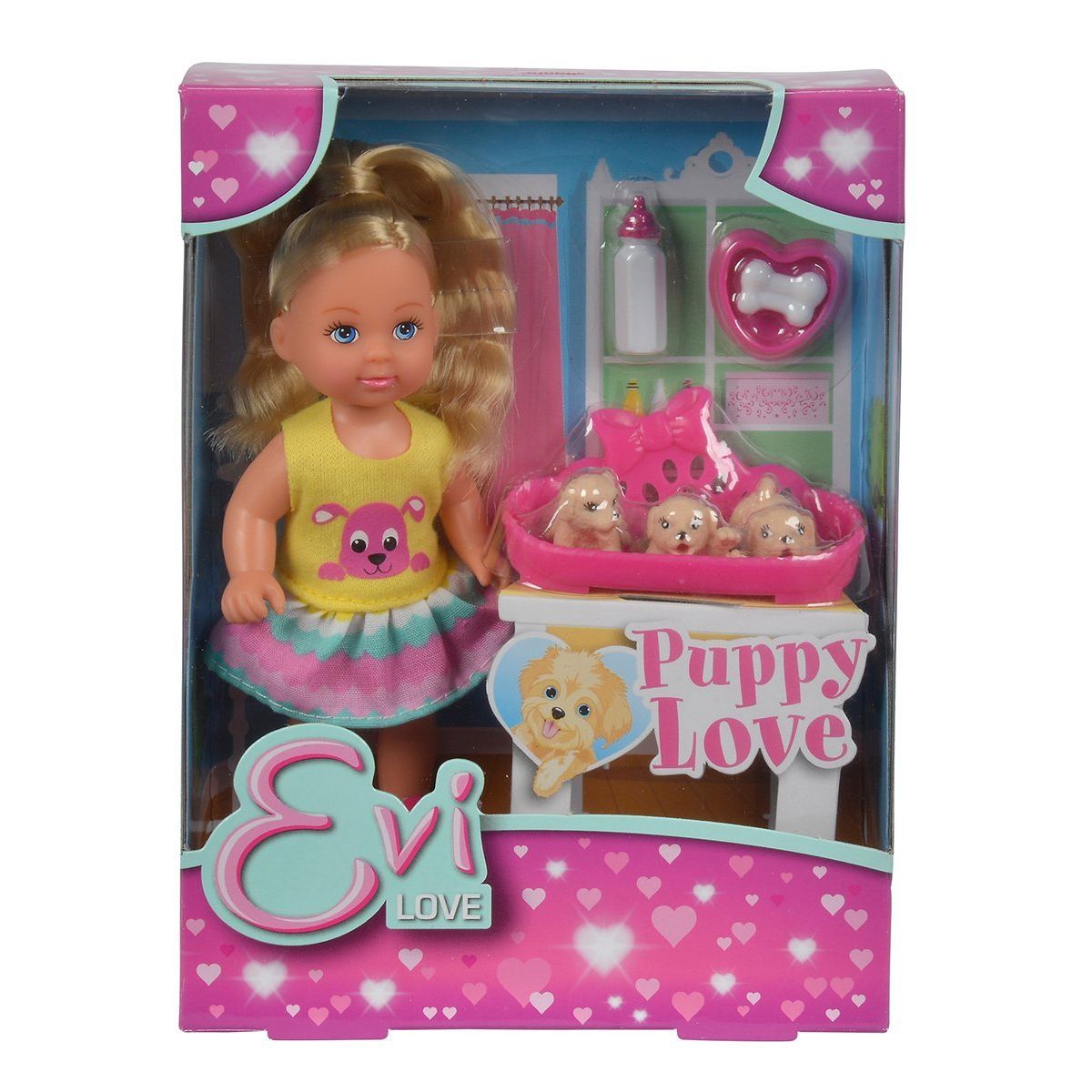 sba105733041 Evi Love - Puppy Love con Cesta dei Cuccioli - immagine 1