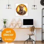 Puzzle da 250 Pezzi Circolare in Legno - Cute Little Leopard - immagine 3