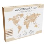 Mappa del Mondo in Legno - Untouched World - Medium