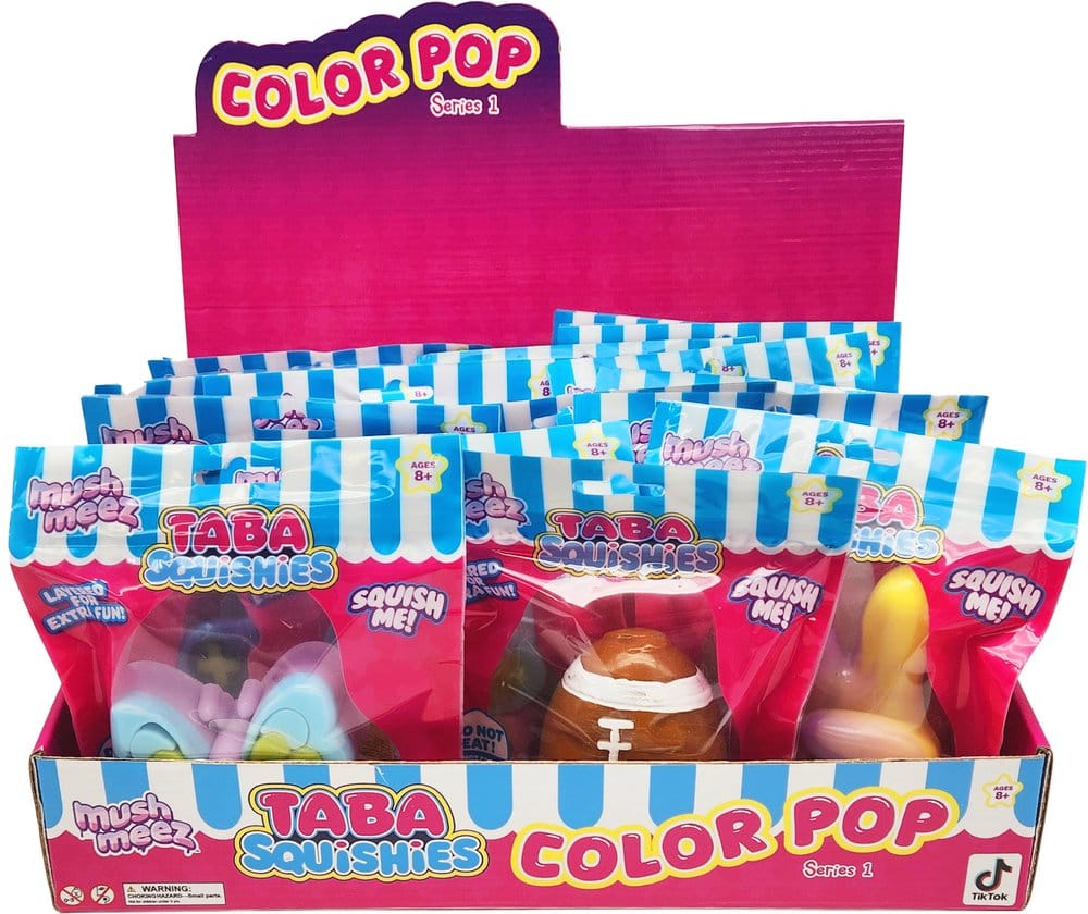 x_bhtb40539 Mushmeez Plush Figures Color Pop Blind Box Display (24) - immagine 1