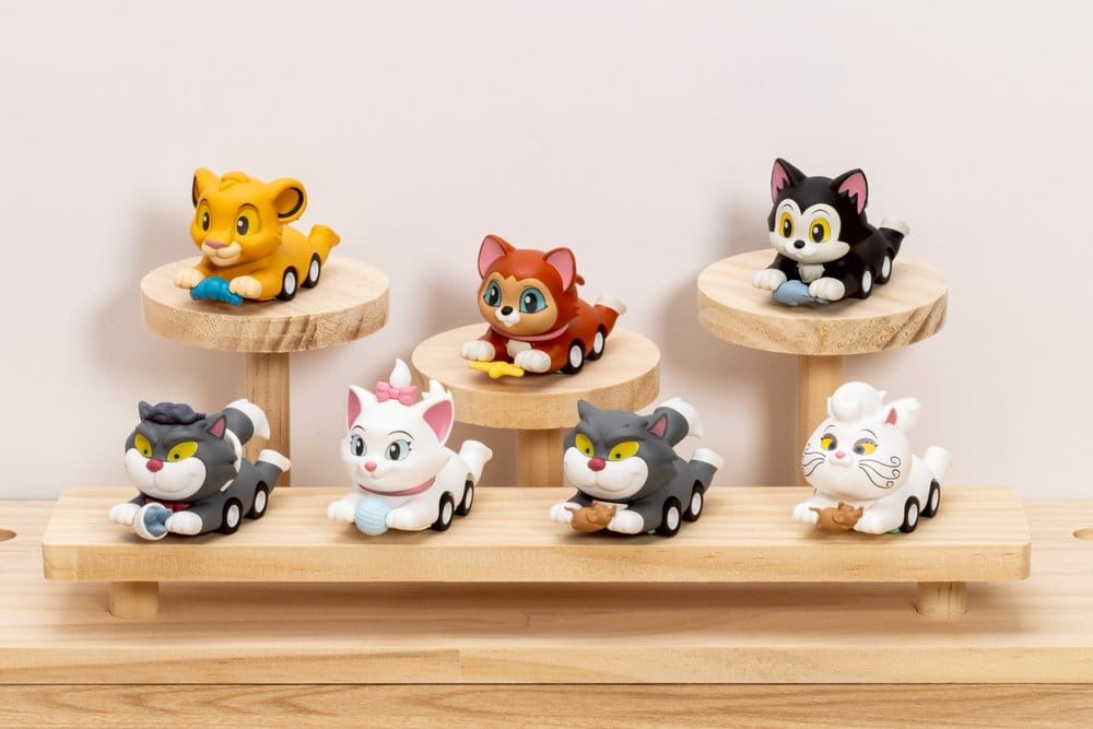 x_bkdmea-125 Disney Cats Mini Egg Attack Minifigures Pounce & Go Series Blind Box 8 cm Assortment (6) - immagine 1