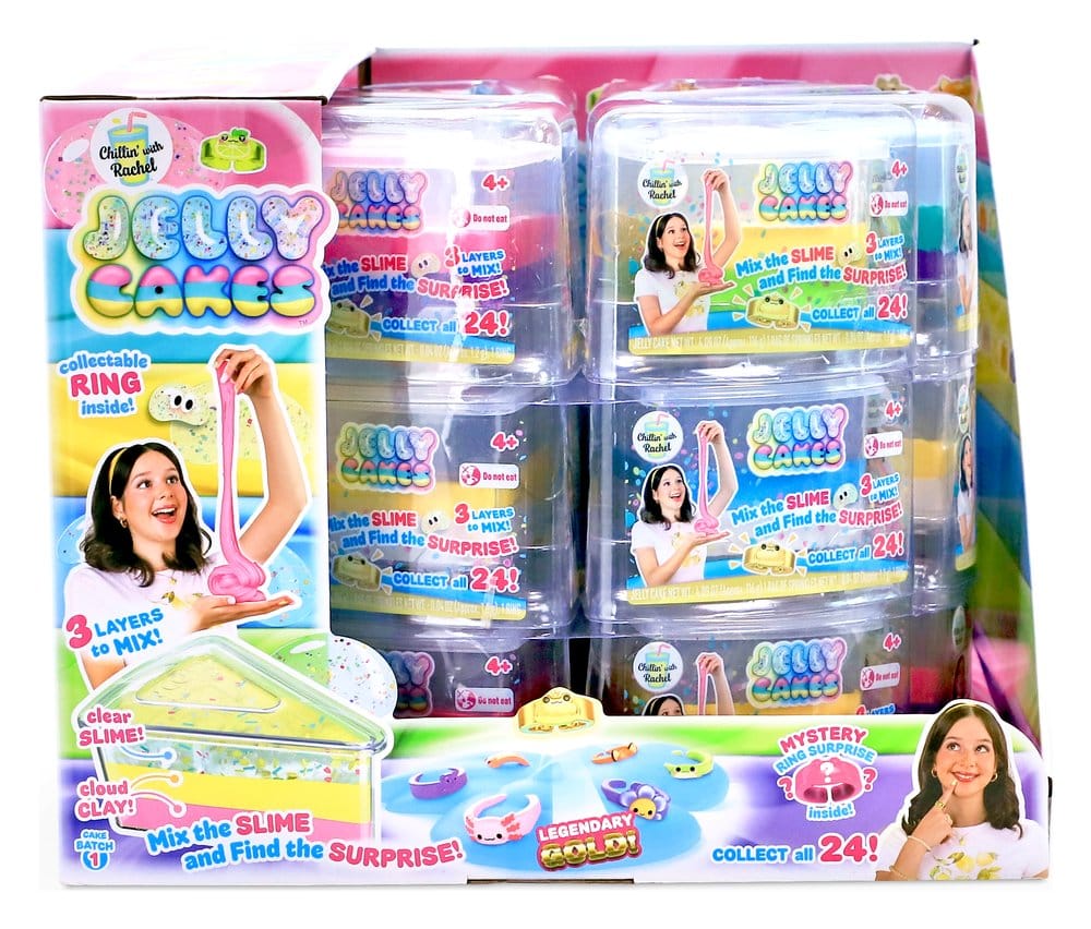 x_boti40385 Jelly Cakes Squeeze Figures Series 1 Chillin Cake XL Blind Box Display (18) - immagine 1
